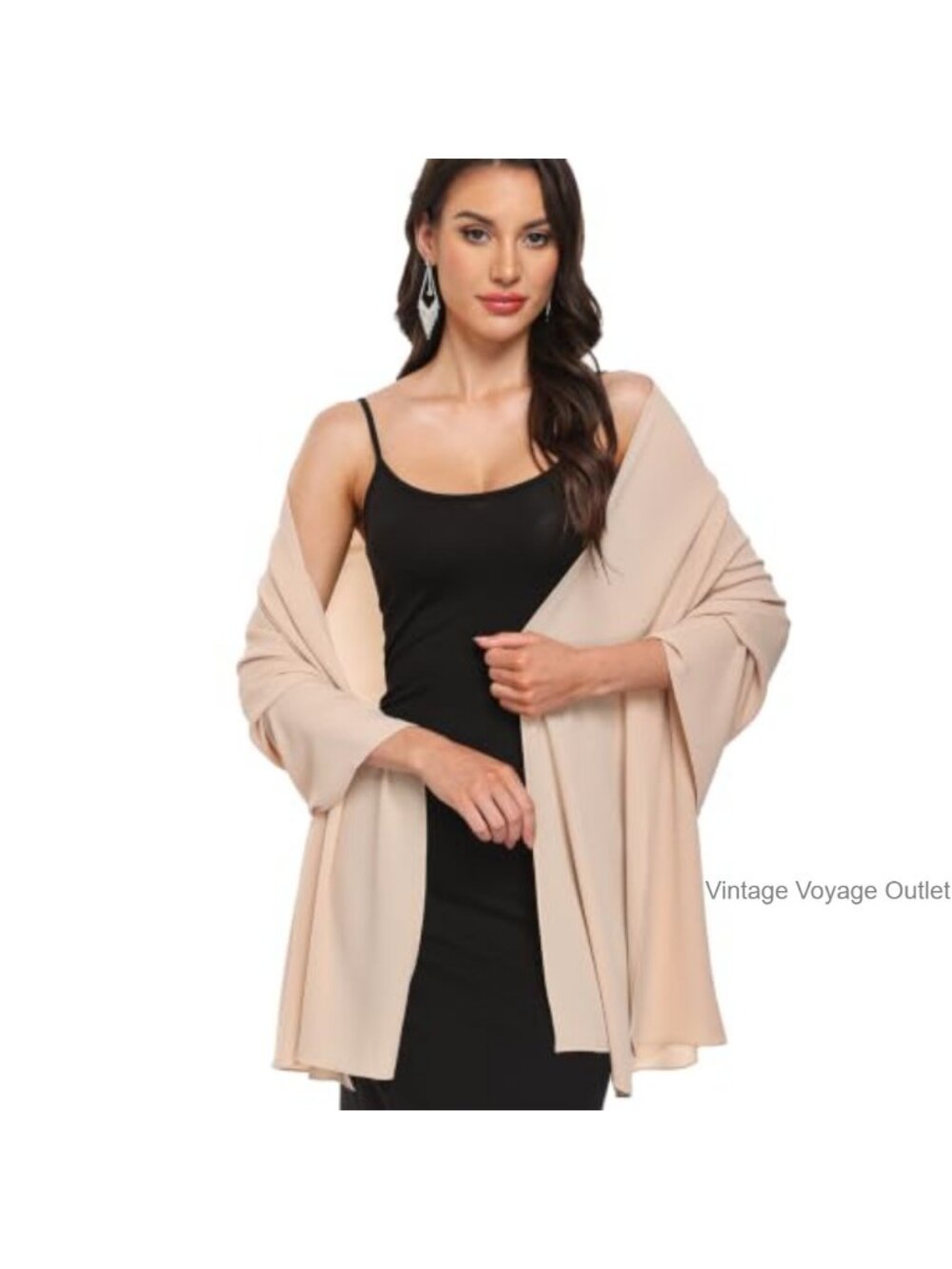 Chiffon Shawl Wrap for Evening Dress Wedding Scarf Lightweight